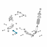 OEM Mercury Lower Arm Diagram - 6L2Z-5A972-A