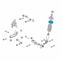 OEM 2009 Ford Explorer Sport Trac Spring Insulator Diagram - 7A2Z-5536-A