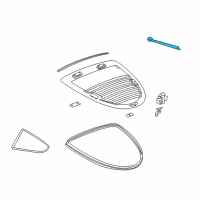 OEM Pontiac Solstice Strut Asm-Rear Compartment Lift Window Diagram - 20764869
