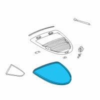 OEM 2009 Pontiac Solstice Weatherstrip Diagram - 25820934