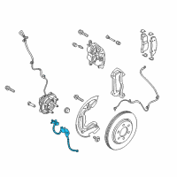 OEM 2020 Lincoln Navigator Brake Hose Diagram - JL1Z-2078-A
