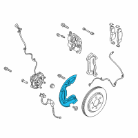 OEM 2010 Ford F-150 Splash Shield Diagram - JL3Z-2K004-A