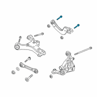 OEM 2020 Lincoln Corsair Upper Control Arm Bolt Diagram - -W717705-S439