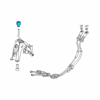 OEM 2018 Honda Accord Knob, Change Lever *NH900L* (LEA) (DEEP BLACK) Diagram - 54102-TBA-L02ZA
