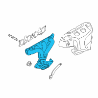 OEM 2017 Chevrolet City Express Exhaust Manifold Diagram - 19316211