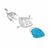 OEM Toyota MR2 Spyder Lens Diagram - 81551-17190