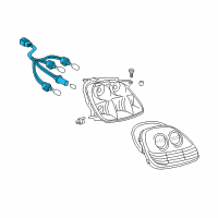 OEM 2005 Toyota MR2 Spyder Socket & Wire Diagram - 81555-17190