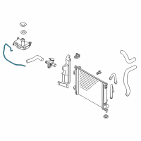 OEM Kia Soul Hose-Radiator To Reserve Diagram - 254512K100