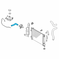 OEM Kia Soul Hose-Radiator Inlet Diagram - 254112K150