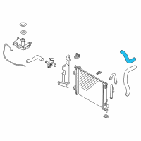 OEM 2010 Kia Soul Hose-Radiator Upper Diagram - 254112K100