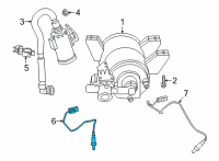 OEM 2021 Toyota GR Supra Front Oxygen Sensor Diagram - 89467-WAA02