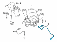 OEM 2022 Toyota GR Supra Rear Oxygen Sensor Diagram - 89465-WAA02