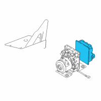 OEM Chevrolet Venture Abs Control Module-Electronic Brake Control Module Assembly Diagram - 12203088