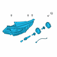 OEM 2019 Kia Optima Driver Side Headlight Assembly Diagram - 92101A8060