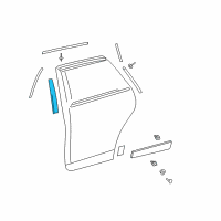 OEM 2014 Toyota Venza Applique Diagram - 75761-0T010