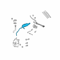 OEM Toyota Venza Washer Hose Diagram - 90068-33109