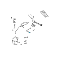 OEM 2015 Toyota Venza Washer Hose Connector Diagram - 90068-33065