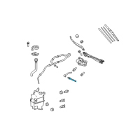 OEM 2011 Toyota Venza Washer Hose Connector Diagram - 90068-33065