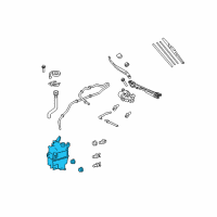 OEM 2009 Toyota Venza Washer Reservoir Diagram - 85315-0T010