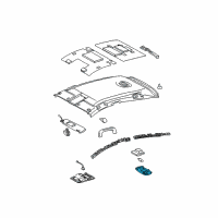 OEM Toyota Prius Dome Lamp Diagram - 81240-68010-B1