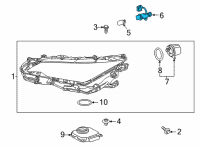 OEM Lexus IS300 Cord, Headlamp Diagram - 81125-53A00