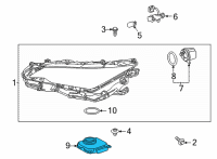 OEM Lexus IS300 Computer Sub-Assembly, H Diagram - 81016-53A00