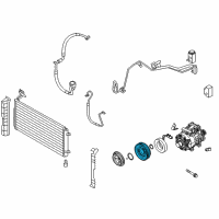 OEM Kia PULLEY Assembly-A/C Compressor Diagram - 976431D100