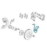 OEM 2015 Lexus ES350 Sensor, Speed, Front LH Diagram - 89543-33110