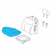 OEM 2002 Toyota Echo Seat Cushion Diagram - 71518-52610-B0