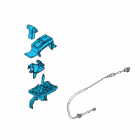 OEM Ford Mustang Gear Shift Assembly Diagram - BR3Z-7210-BA