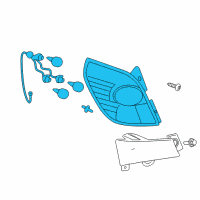 OEM 2008 Saturn Vue Lamp Asm-Tail Diagram - 96830932