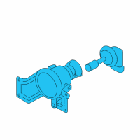 OEM 2008 Kia Sportage Fog Lamp Assembly, Right Diagram - 922021F001