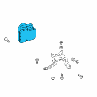 OEM 2009 Pontiac Vibe Brake Pressure Modulator Valve (W/Electronic Brake & Traction Control Module) Diagram - 19205300