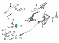 OEM Kia Soul Hinge Assembly-Rear Door Diagram - 79410D8000