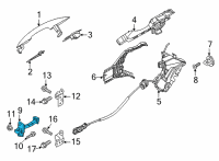 OEM Hyundai Elantra Checker Assembly-Rear Door, RH Diagram - 77990-AA000