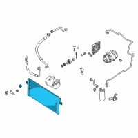 OEM Infiniti I30 A/C Condenser Diagram - 921003Y100