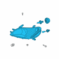 OEM 2001 Toyota Echo Composite Assembly Diagram - 81110-52190