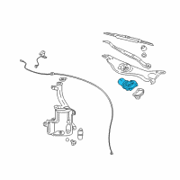 OEM 2007 Cadillac STS Front Motor Diagram - 19354906