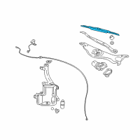 OEM 2011 Cadillac STS Wiper Blade Diagram - 22840632