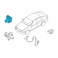 OEM Infiniti M35 Actuator Assy-Anti Skid Diagram - 47660-EH13B
