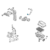 OEM Kia Rio Hose Assembly-Air Intake Diagram - 28140H9600