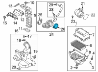 OEM 2022 Kia Rio Clamp-Hose Diagram - 28175M6000