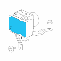 OEM Dodge Nitro Anti-Lock Brake System Module Diagram - 68031612AB