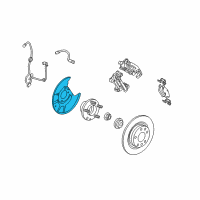 OEM Mercury Milan Splash Shield Diagram - 3M8Z-2C028-B