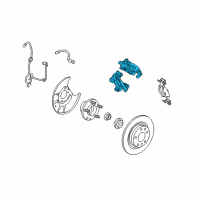 OEM Mercury Caliper Diagram - 6E5Z-2553-C