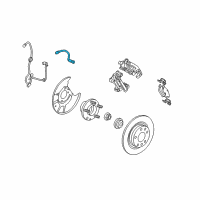 OEM 2012 Ford Fusion Brake Hose Diagram - 9E5Z-2283-A