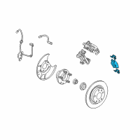 OEM Lincoln Zephyr Rear Pads Diagram - 6U2Z-2V200-B