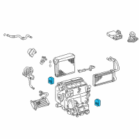 OEM 2016 Lexus LX570 Air Conditioner Radiator Damper Servo Sub Assembly, No.2 Diagram - 87106-60270