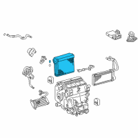 OEM 2021 Toyota Land Cruiser Evaporator Core Diagram - 88501-60560