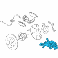 OEM 2013 Chevrolet Volt Caliper Diagram - 13300861